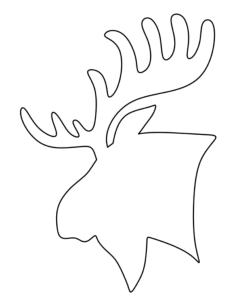 Moose Head Coloring Pdf, Free Vectors File